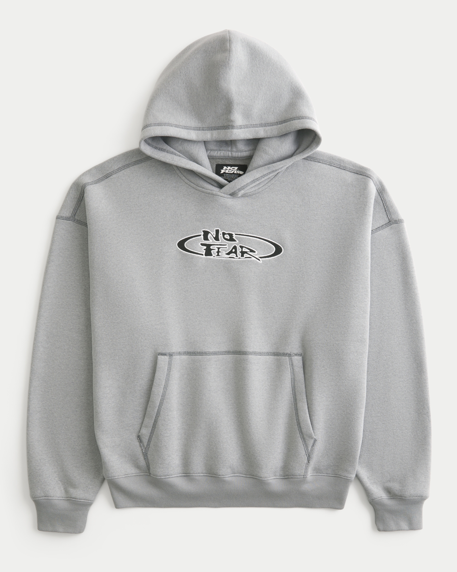 Men's Boxy No Fear Graphic Hoodie | Men's Clearance | HollisterCo.com
