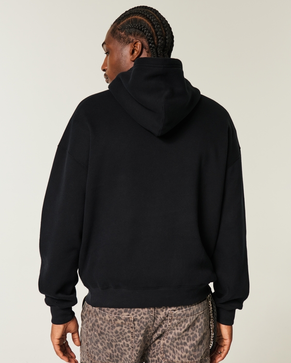 Boxy The Rock Graphic Hoodie, Black view 2