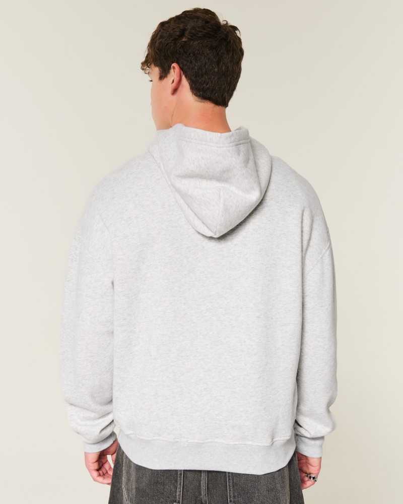 Boxy Flame Graphic Hoodie