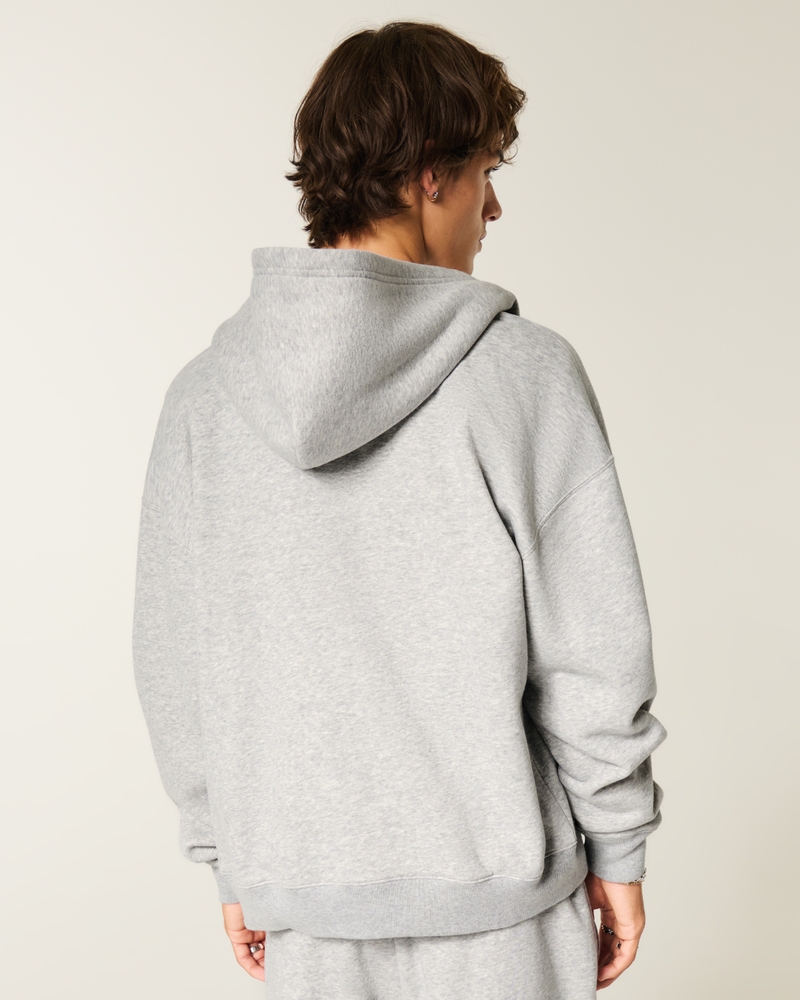 Boxy Zip-Up Hoodie