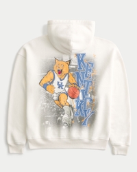 Boxy University of Kentucky Wildcats Graphic Hoodie