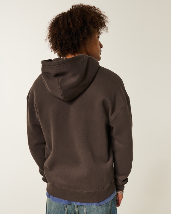 Boxy Zip-Up Hoodie