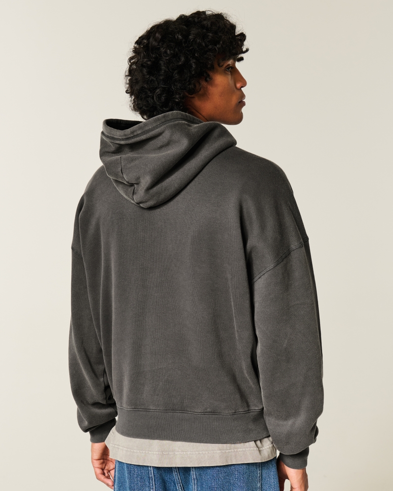 Baggy Cinch Star Applique Hoodie