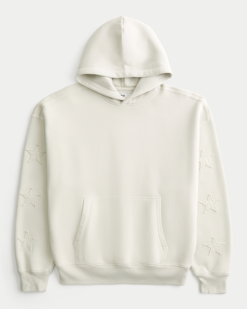 Baggy Cinch Star Applique Hoodie