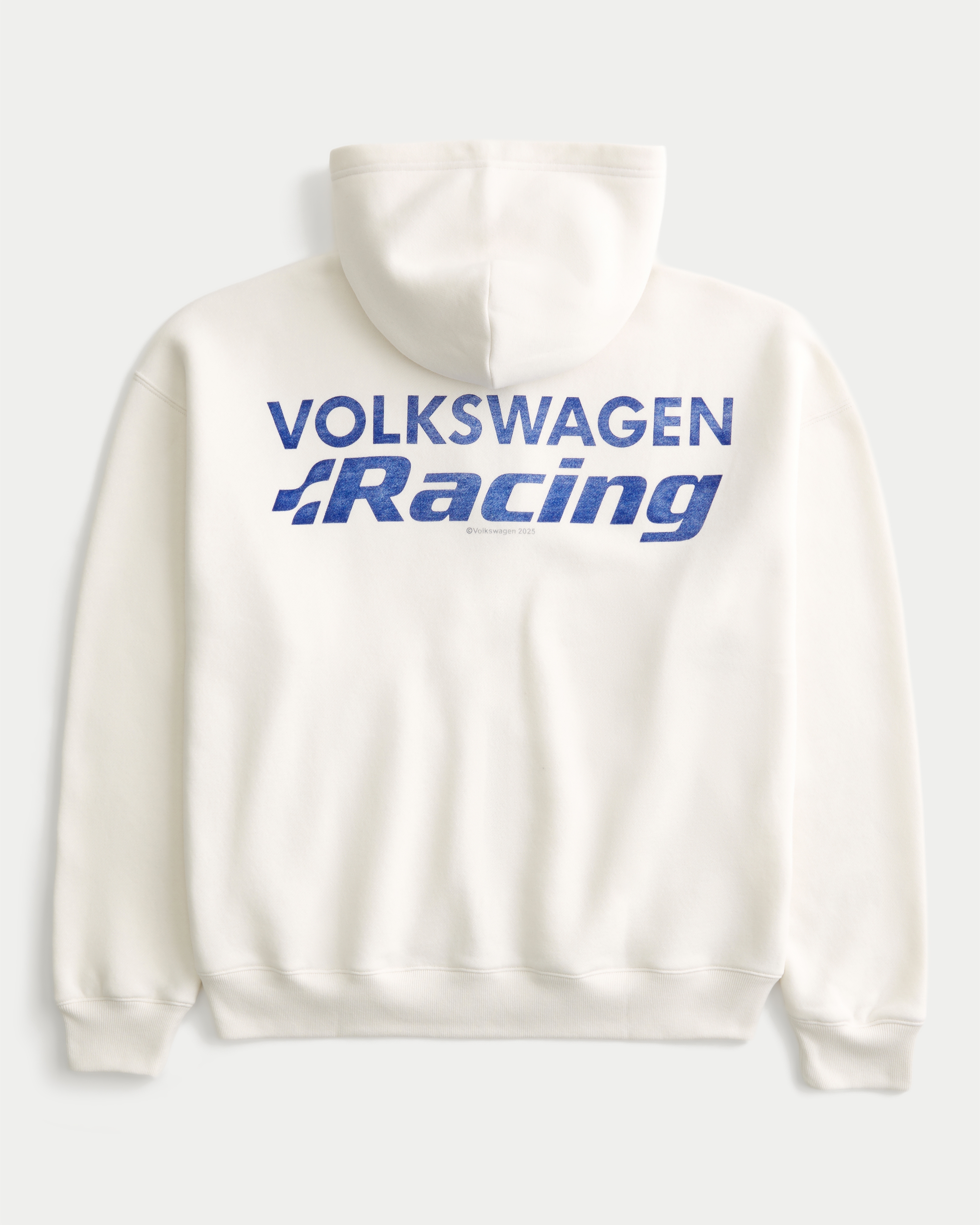 Boxy Volkswagen Racing Graphic Zip-Up Hoodie