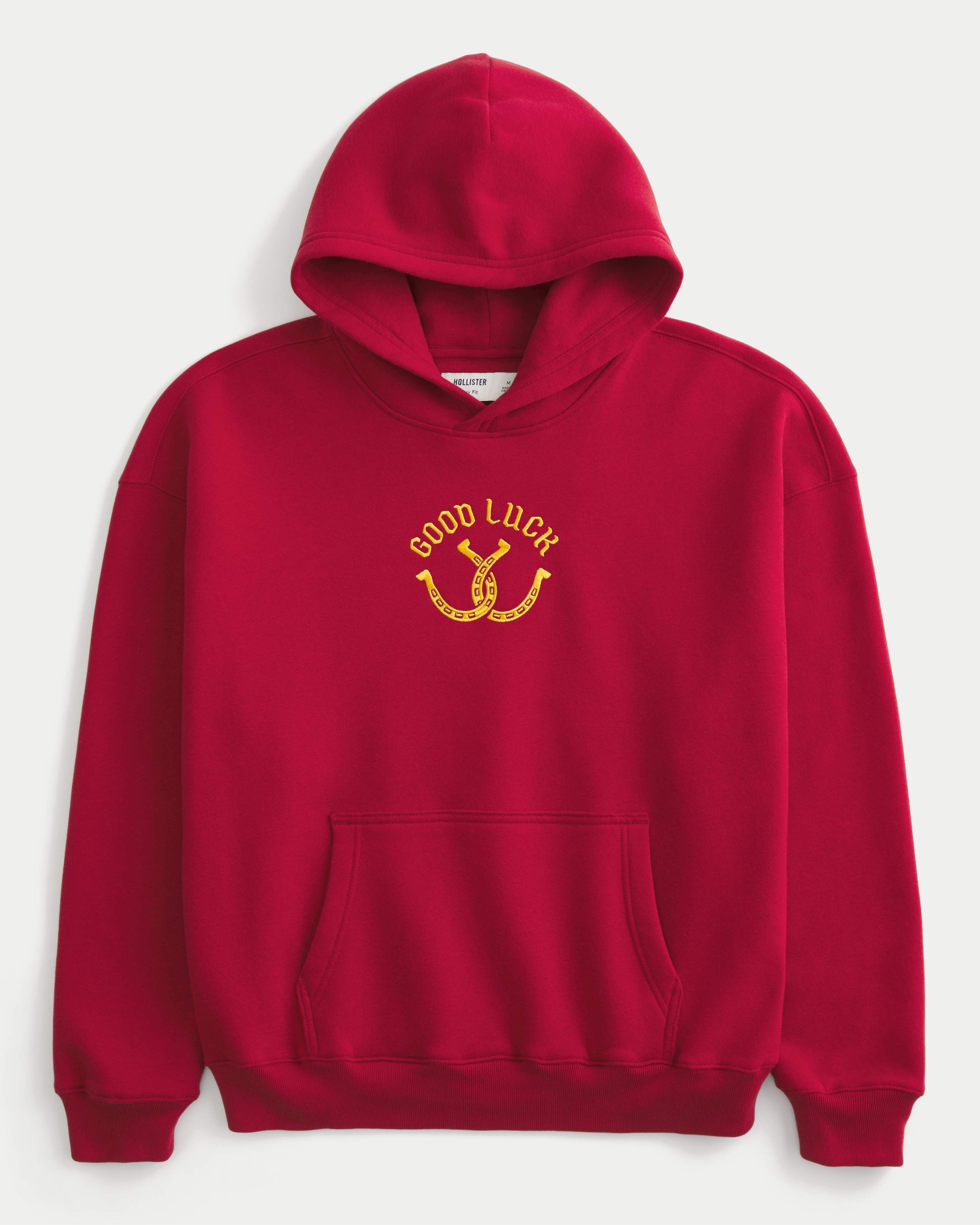 Boxy Good Luck Graphic Hoodie