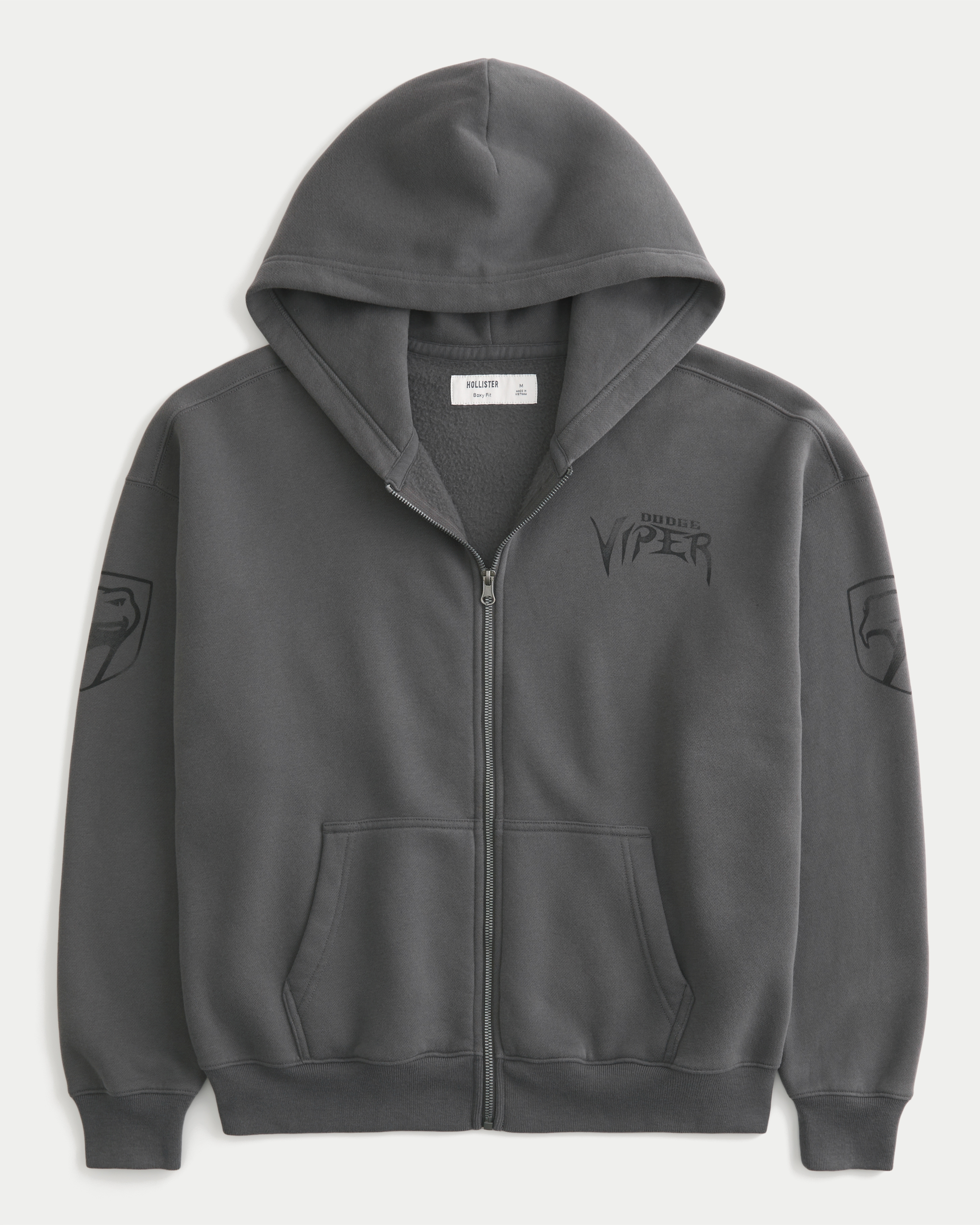 Hollister Boxy Dodge Viper Graphic Zip-Up Hoodie | Liberty Center
