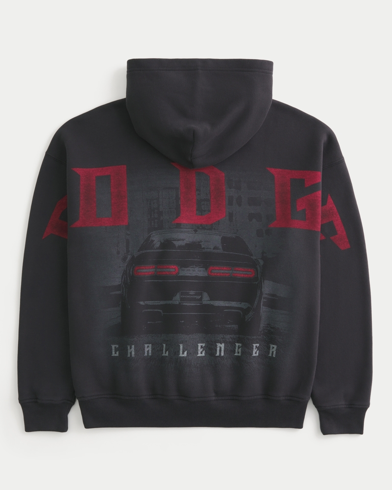 Boxy Dodge Challenger Graphic Hoodie