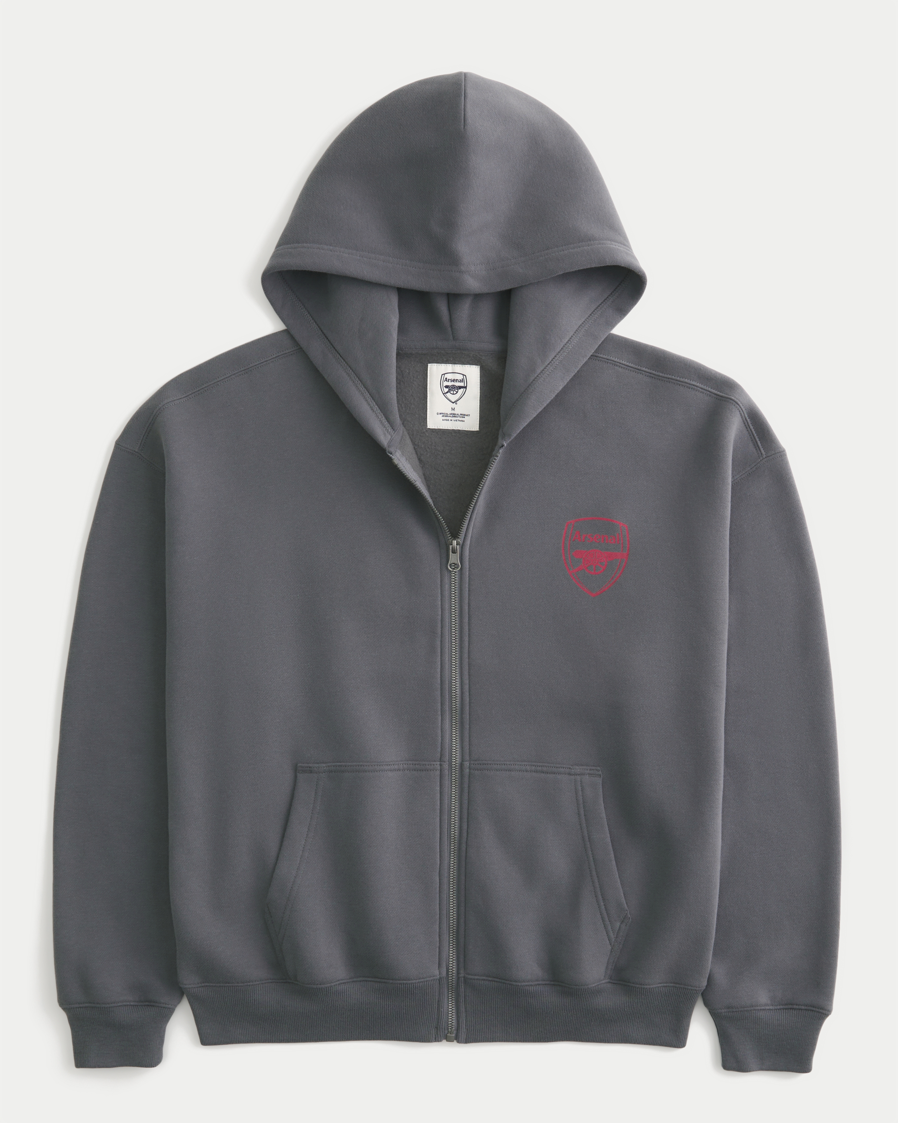 Boxy Zip-Up Arsenal F.C. Graphic Hoodie