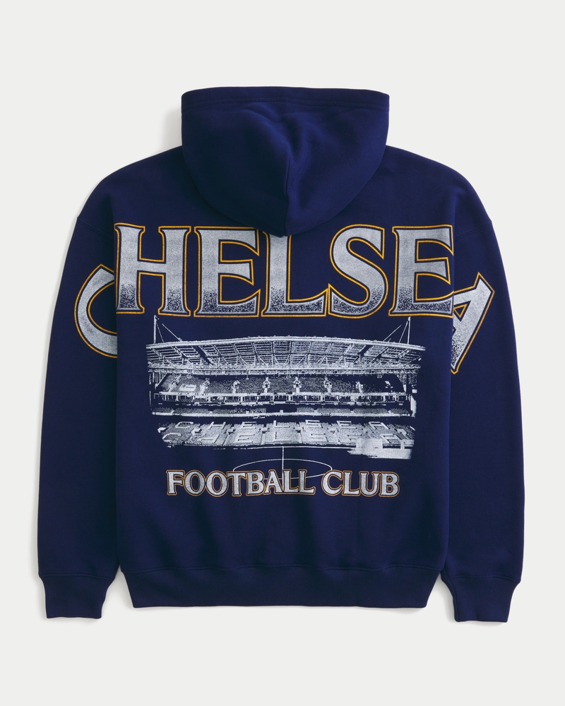 Chelsea Football Club Graphic Zip-Up Hoodie