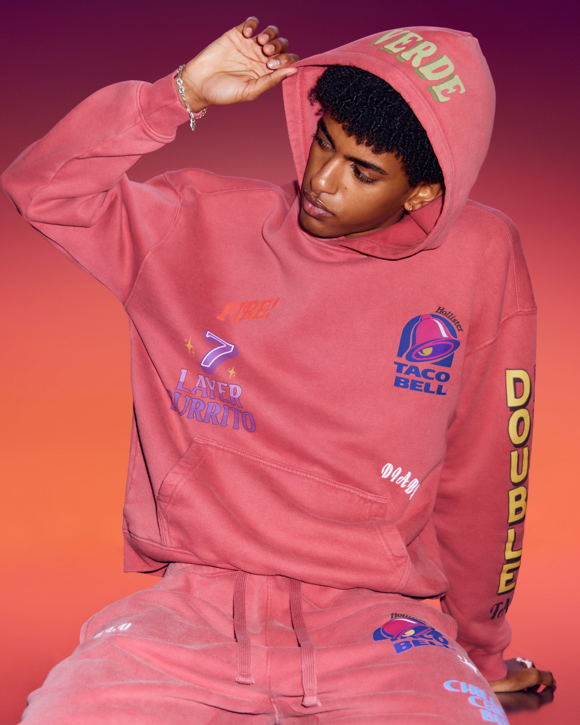 Hollister x Taco Bell Boxy Graphic Hoodie