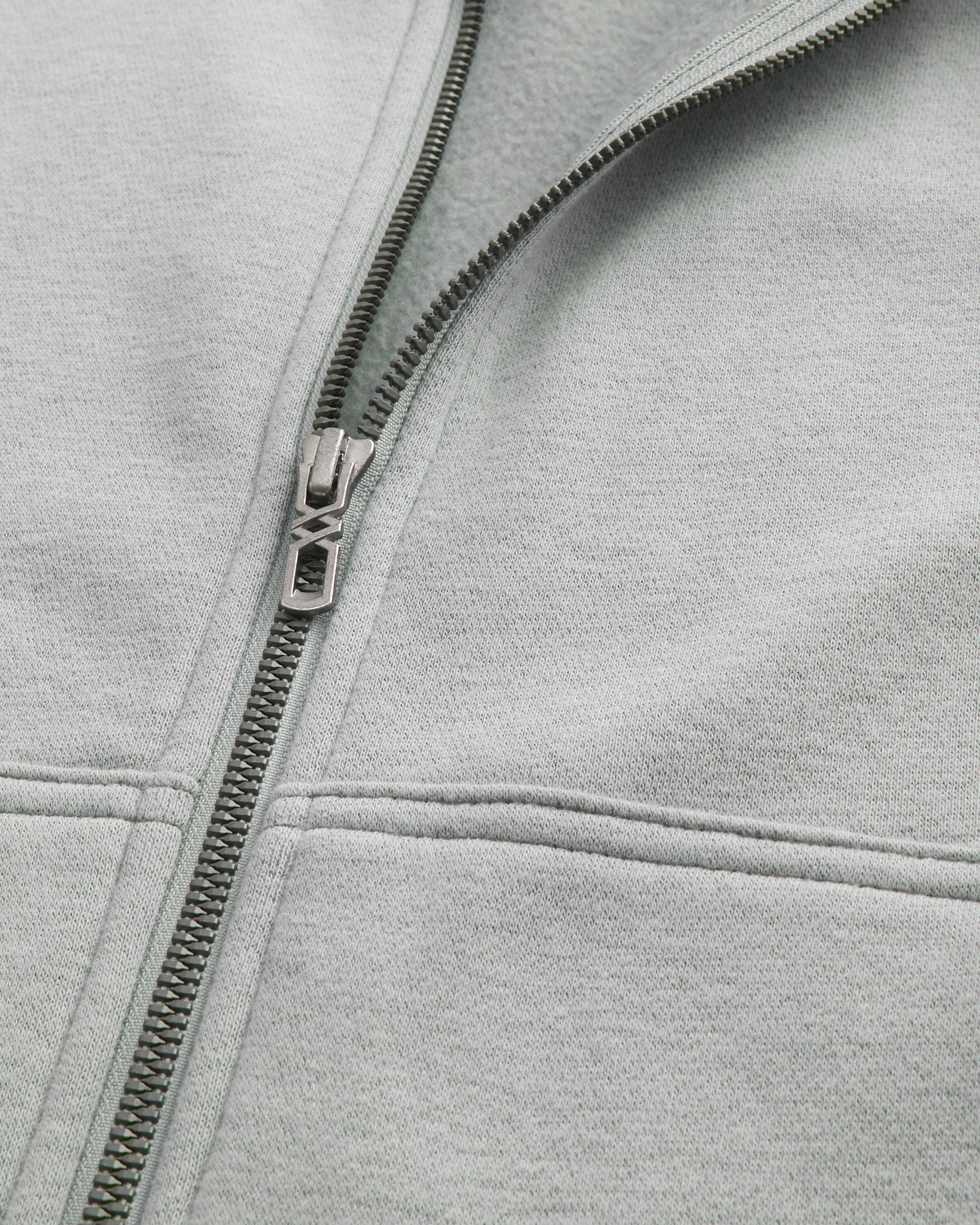 Rectangle Fit Studded Zip-Up Hoodie