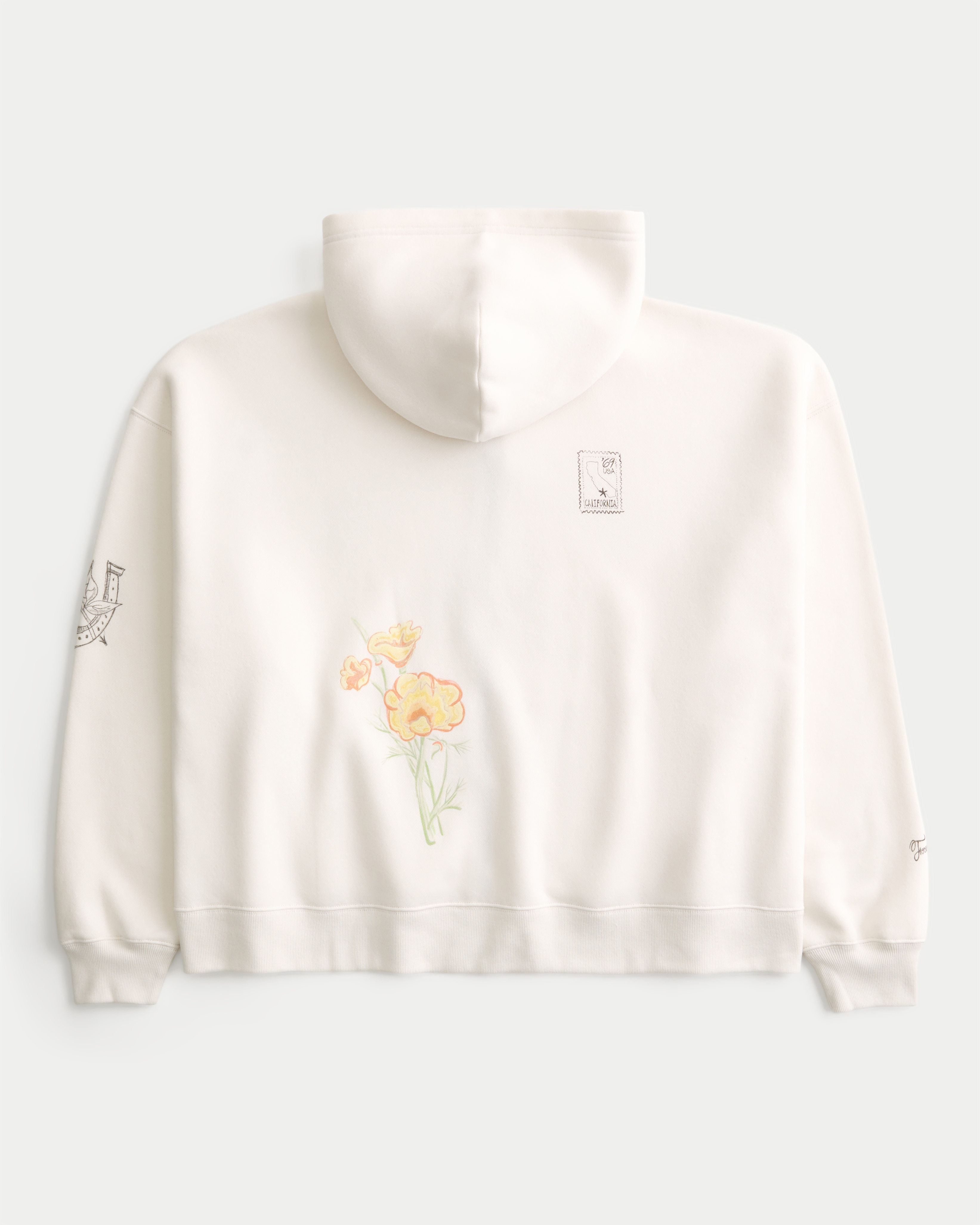 Rectangle Fit Los Angeles Graphic Zip-Up Hoodie