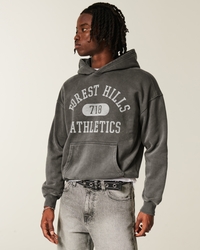 Boxy Forest Hills Athletics Graphic Hoodie