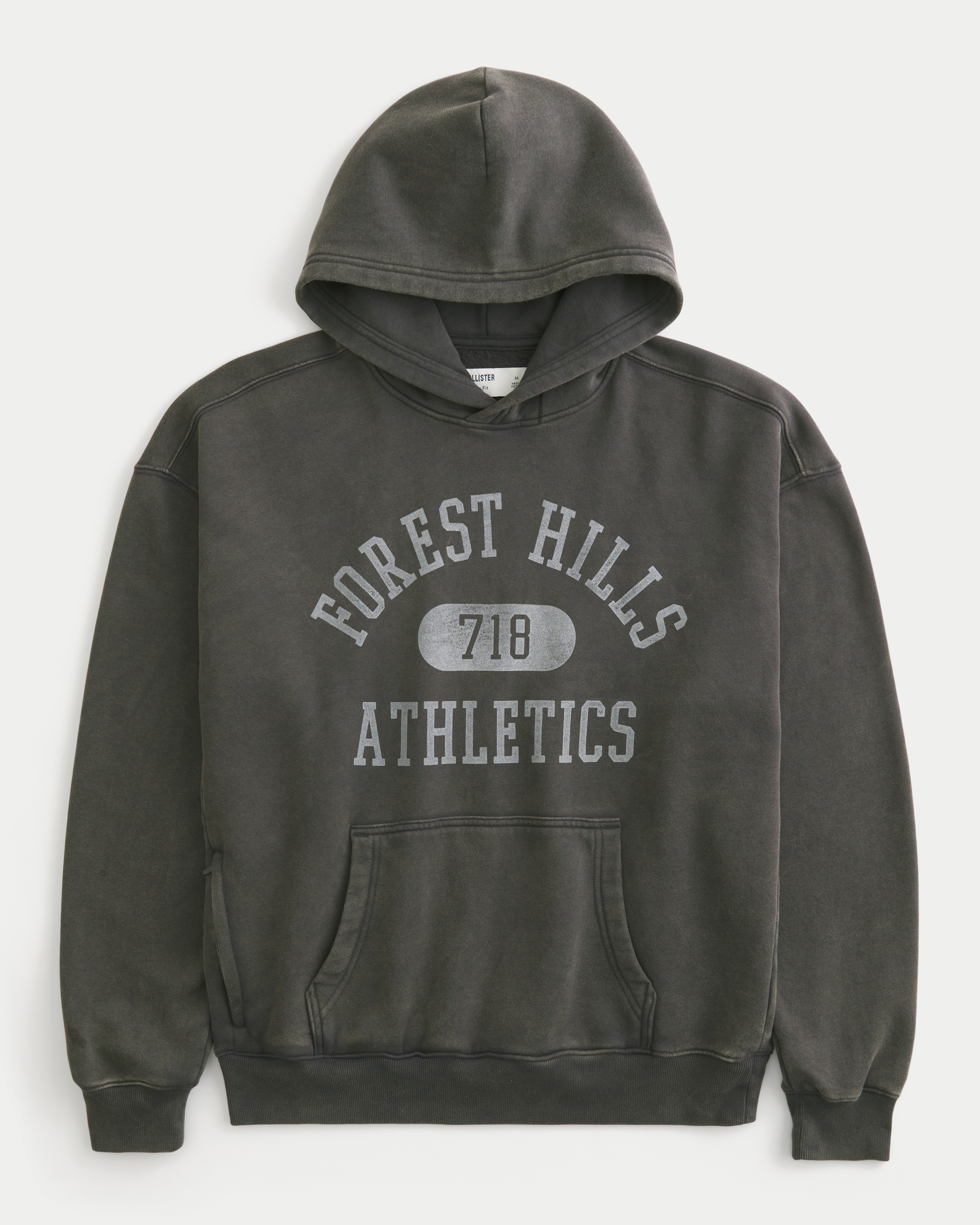 Boxy Forest Hills Athletics Graphic Hoodie