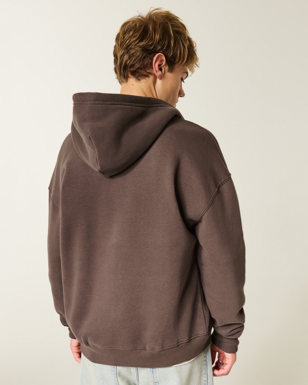 Boxy Zip-Up Hoodie