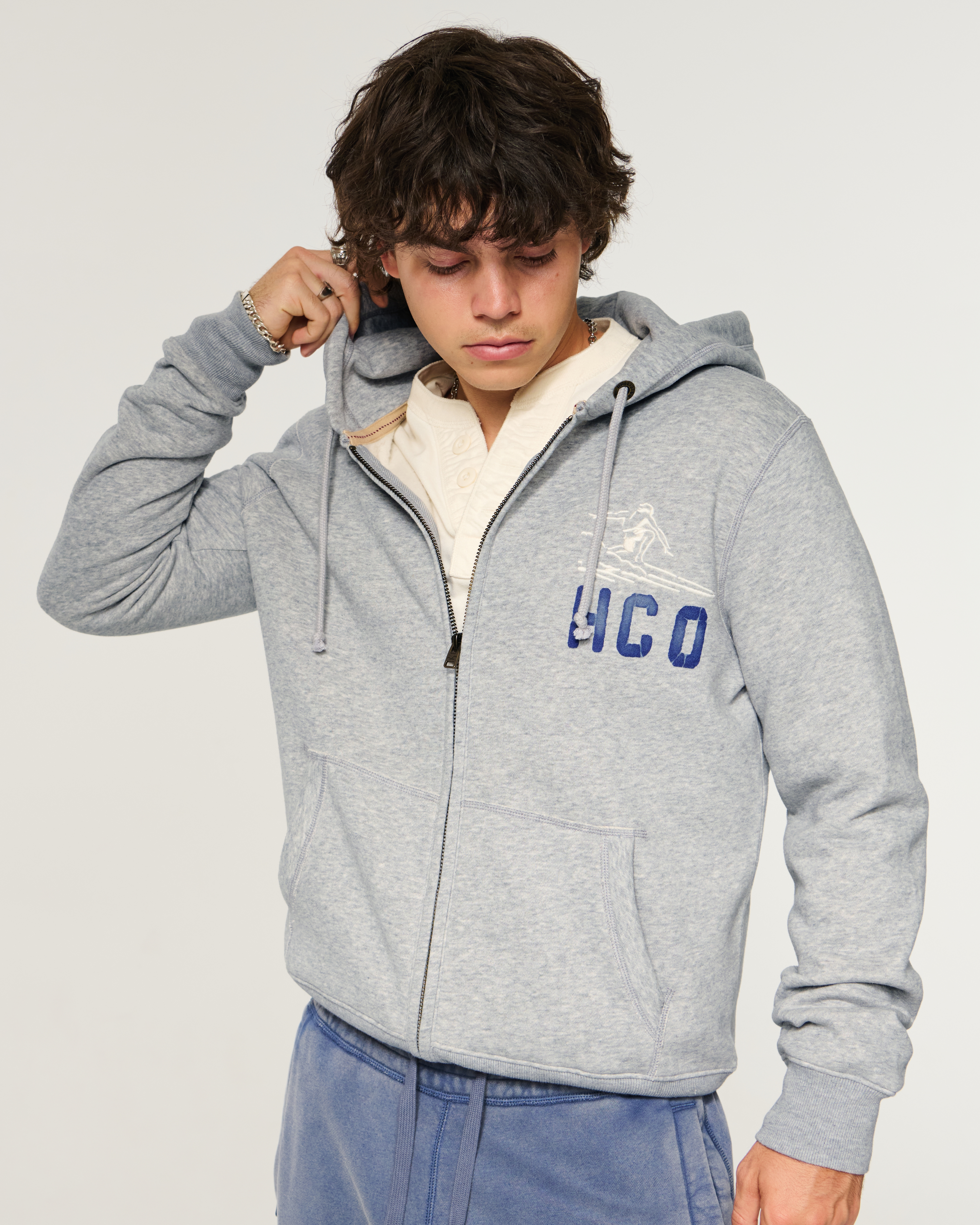 Holiday Vault Release Zip-Up Surf Logo Graphic Hoodie