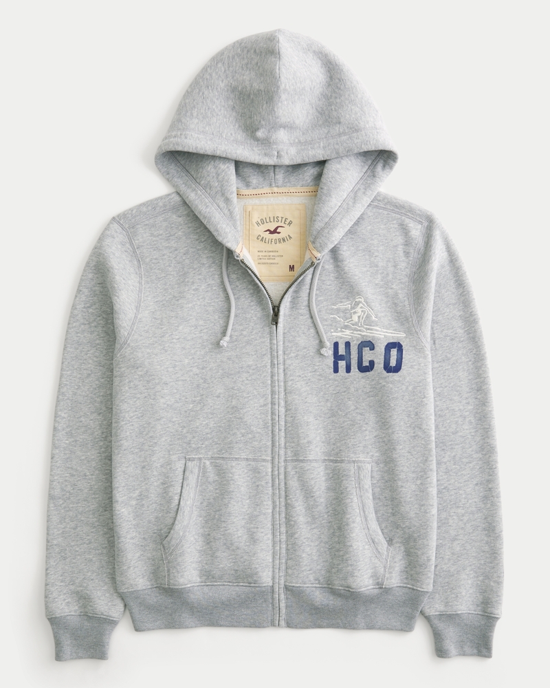 Holiday Vault Release Zip-Up Surf Logo Graphic Hoodie