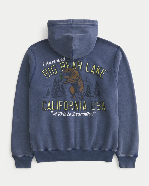 Holiday Vault Release Big Bear Lake Graphic Zip-Up Hoodie