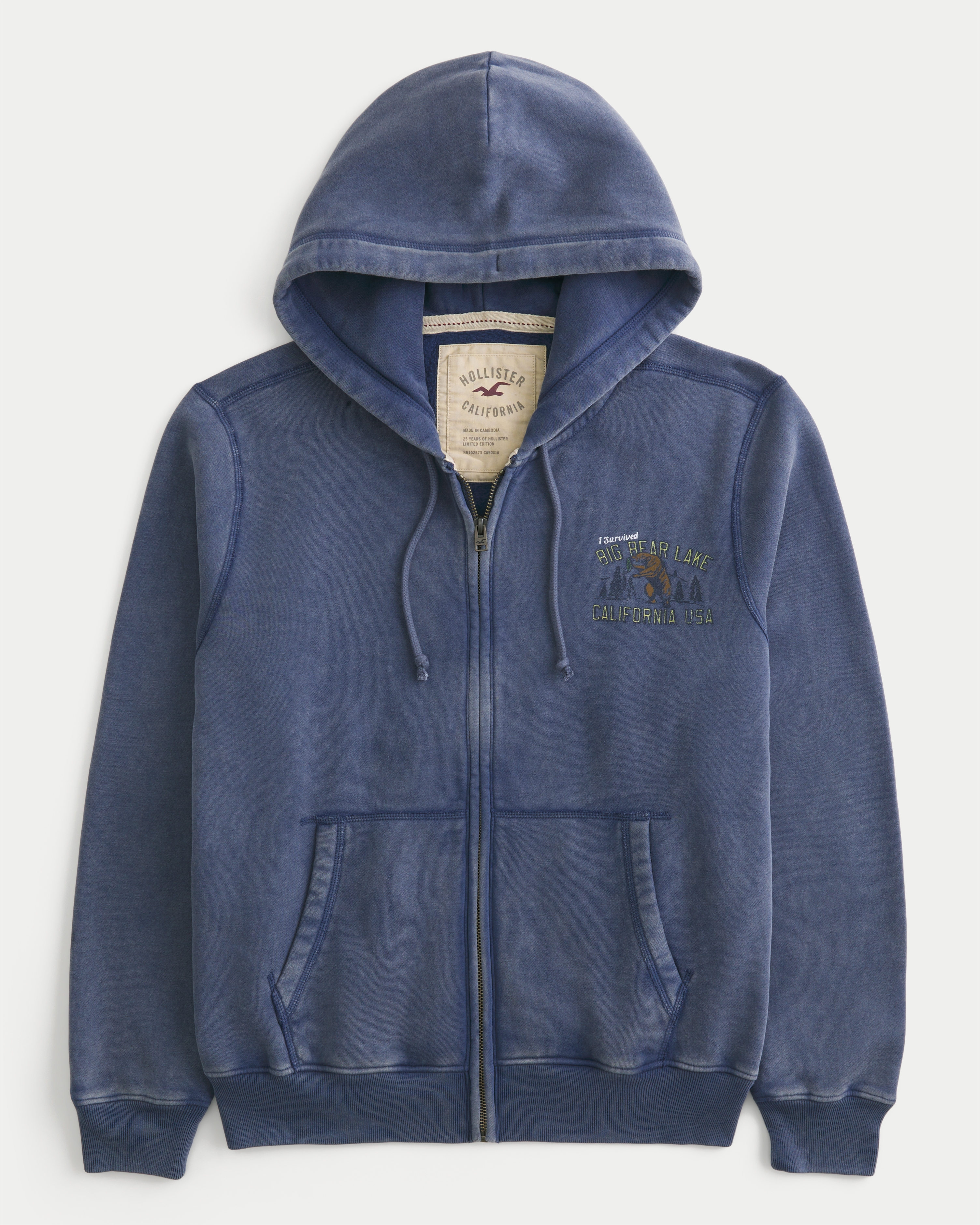Holiday Vault Release Big Bear Lake Graphic Zip-Up Hoodie