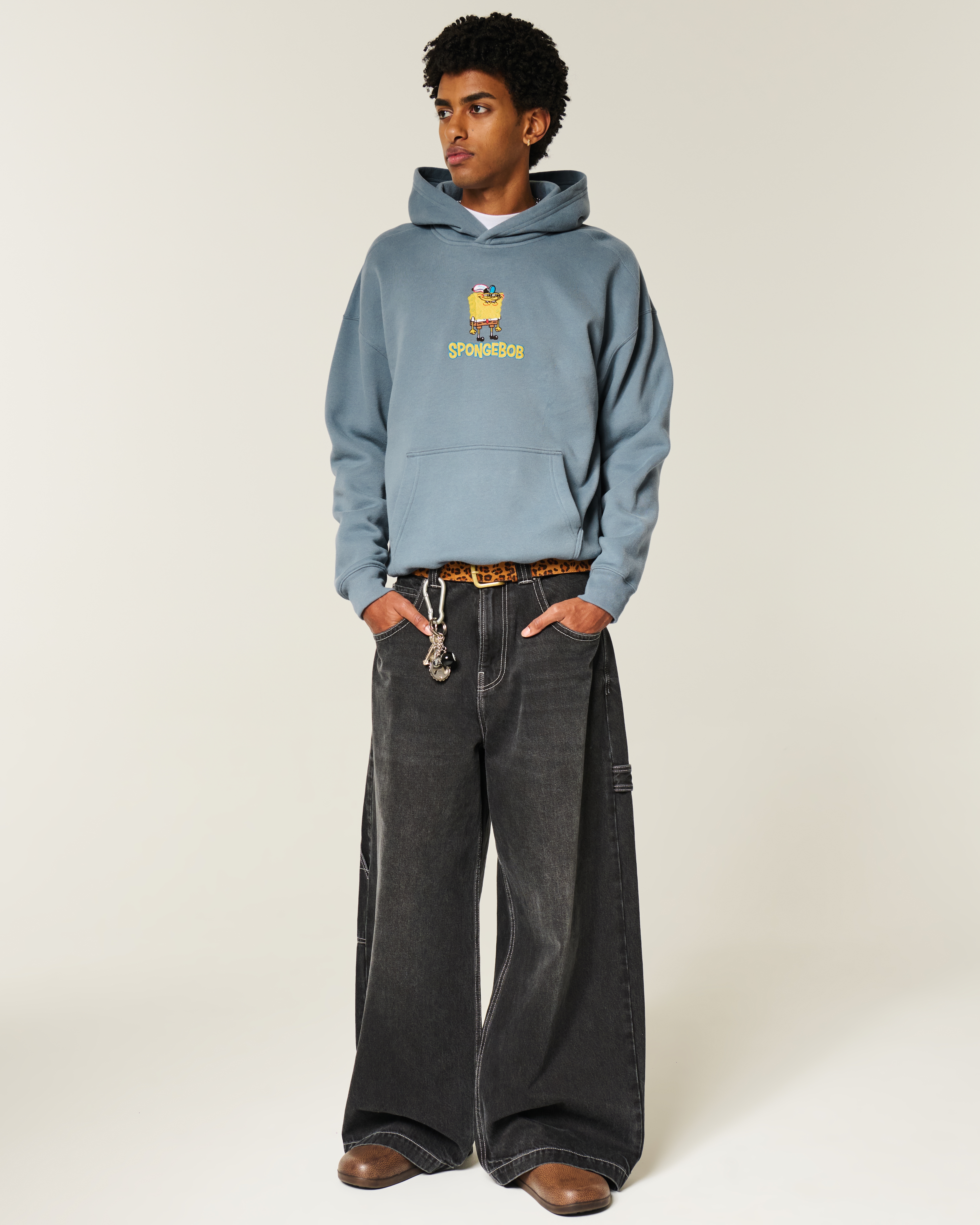 Boxy SpongeBob SquarePants Graphic Hoodie