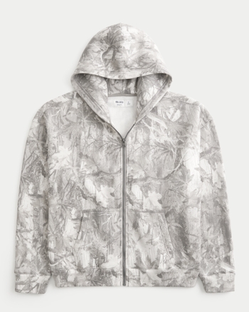 Men's Hollister Feel Good Boxy Camo ZipUp Hoodie Men's Clearance — free download