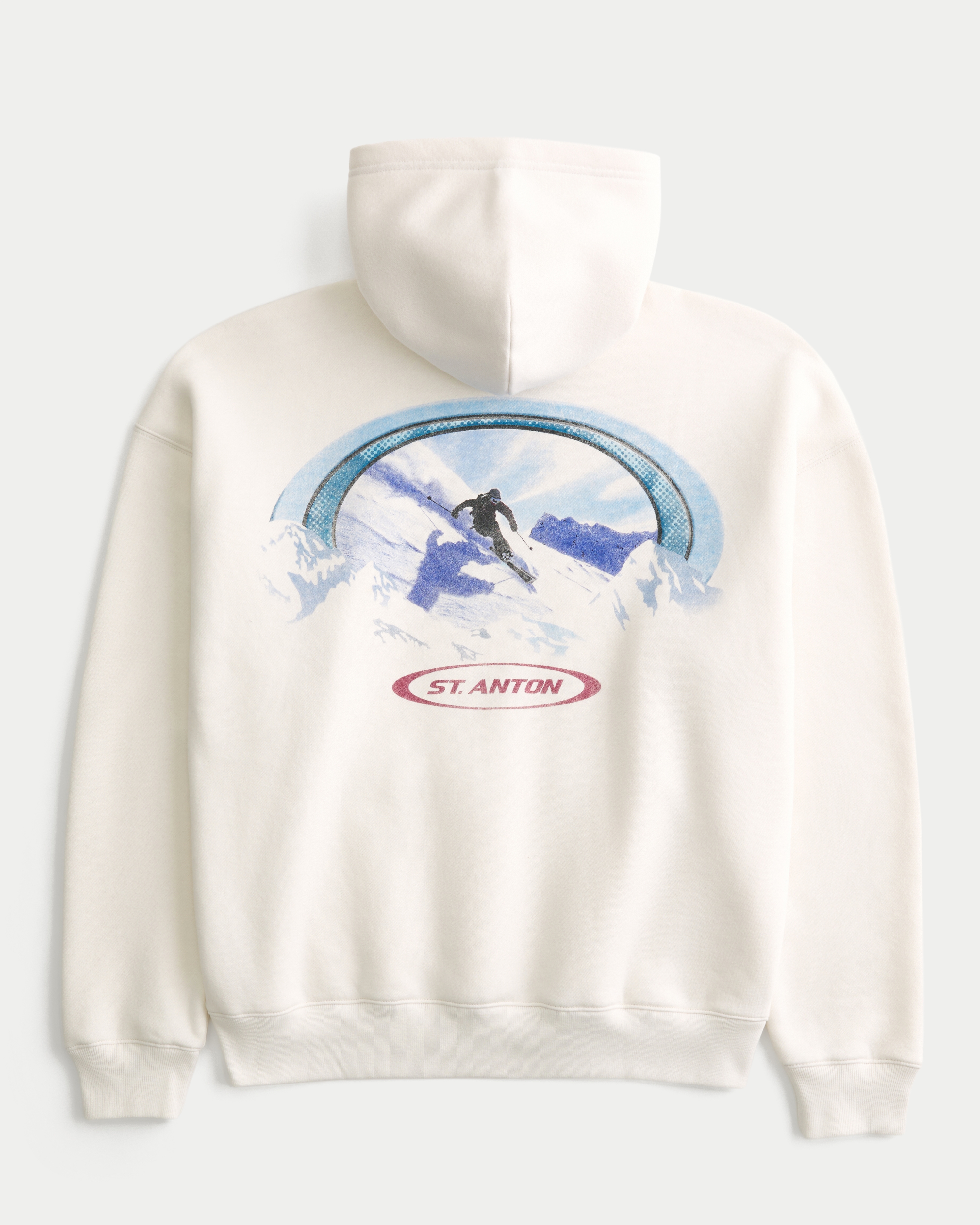 Boxy St. Anton Ski Graphic Hoodie