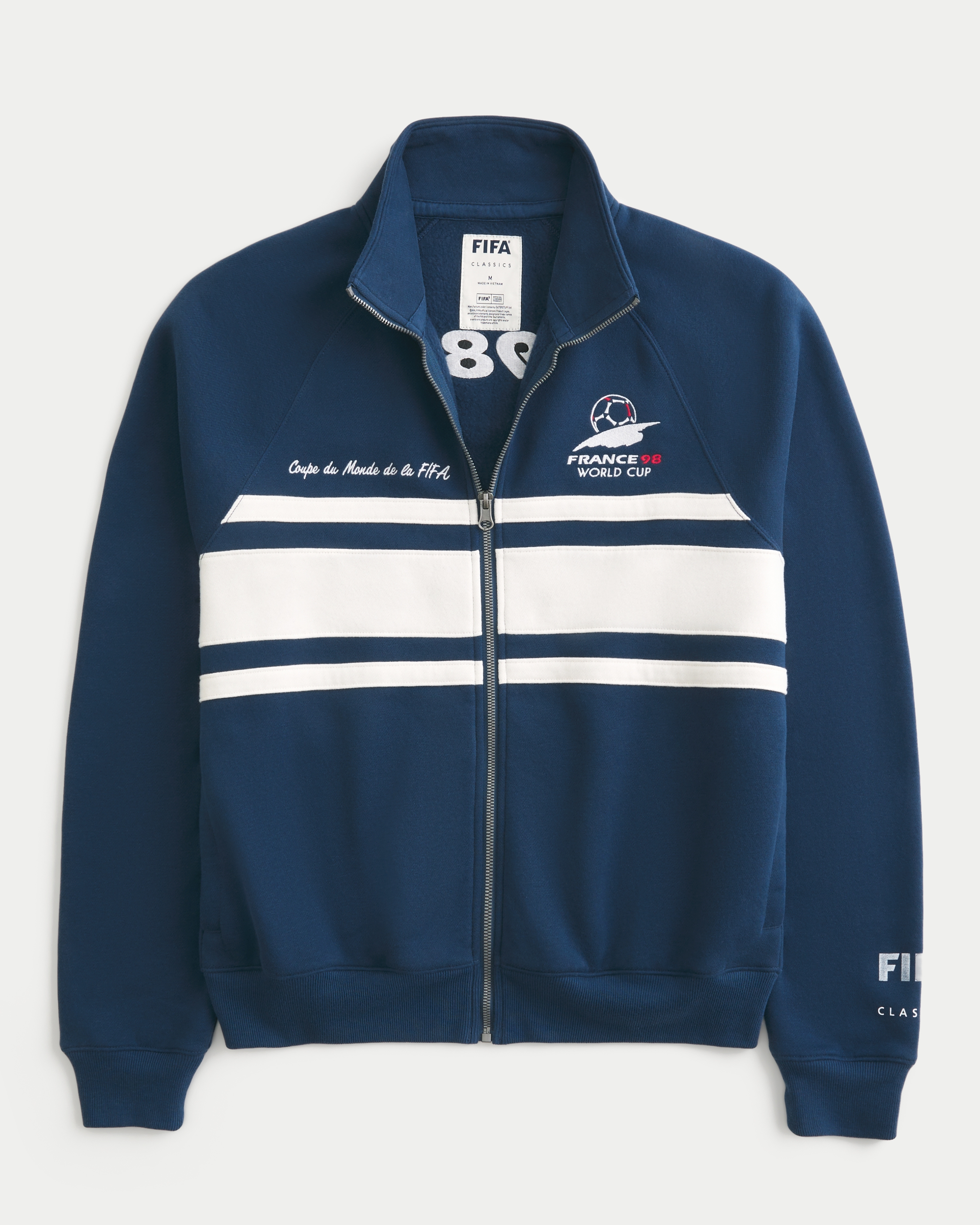 Hollister 1998 FIFA World Cup France Graphic Fleece Track Jacket