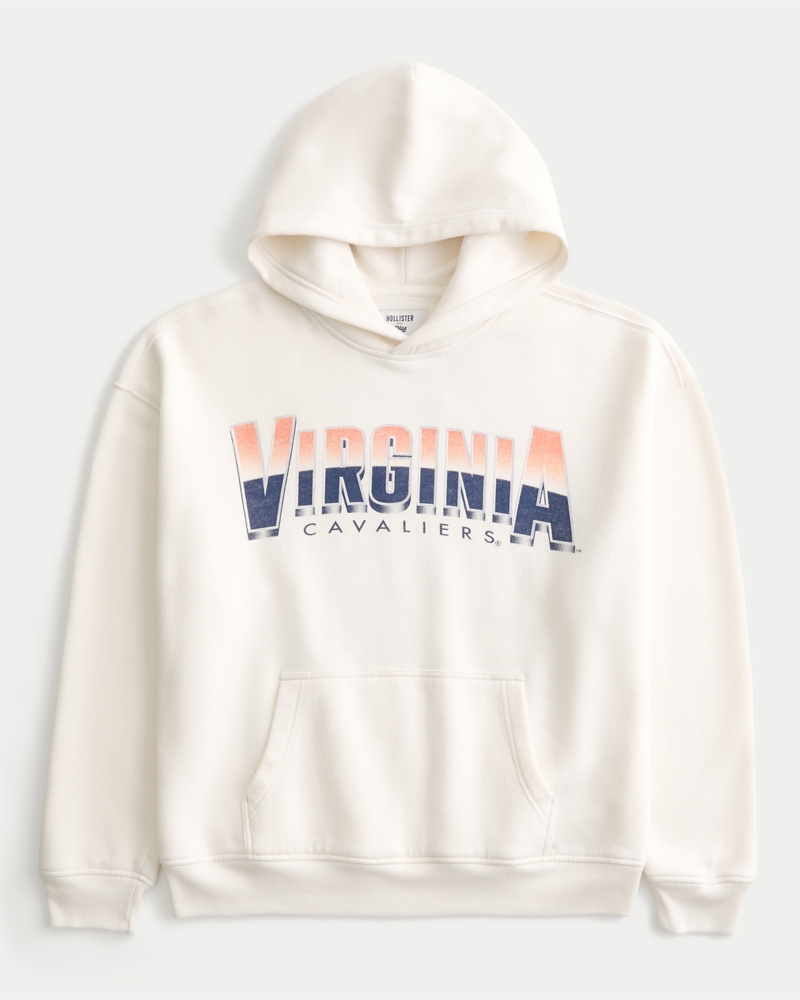 Boxy University of Virginia Cavaliers Graphic Hoodie