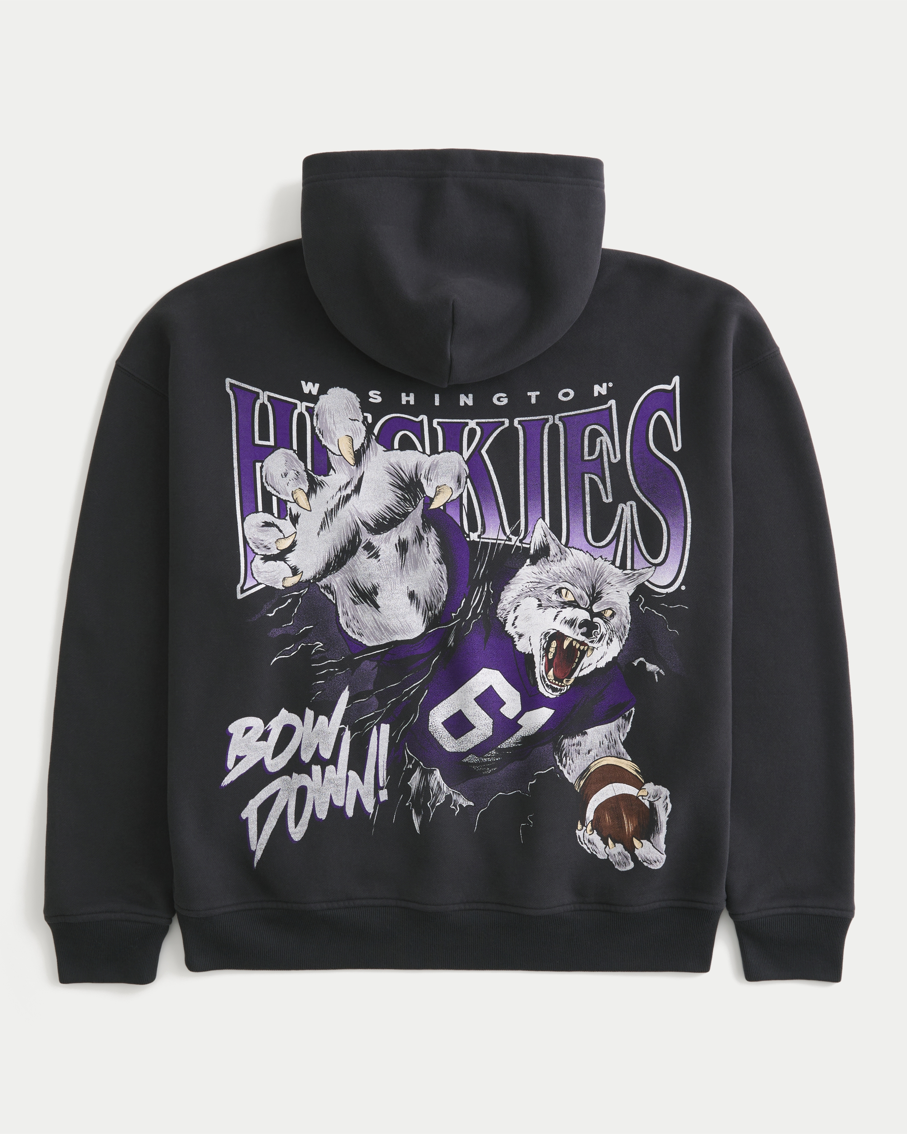 Boxy University of Washington Huskies Graphic Hoodie