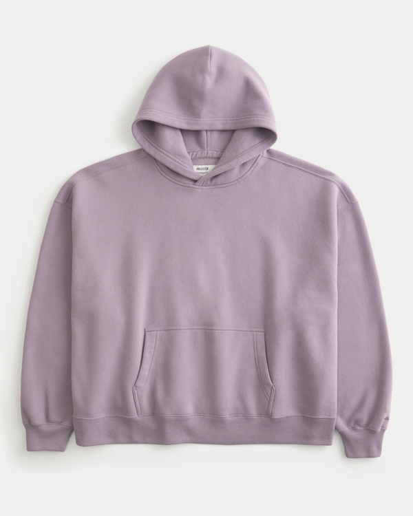 Rectangle Fit Hoodie, Washed Light Mauve view 1