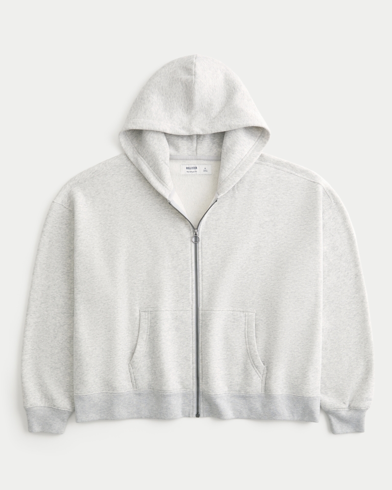 Rectangle Fit Zip-Up Hoodie