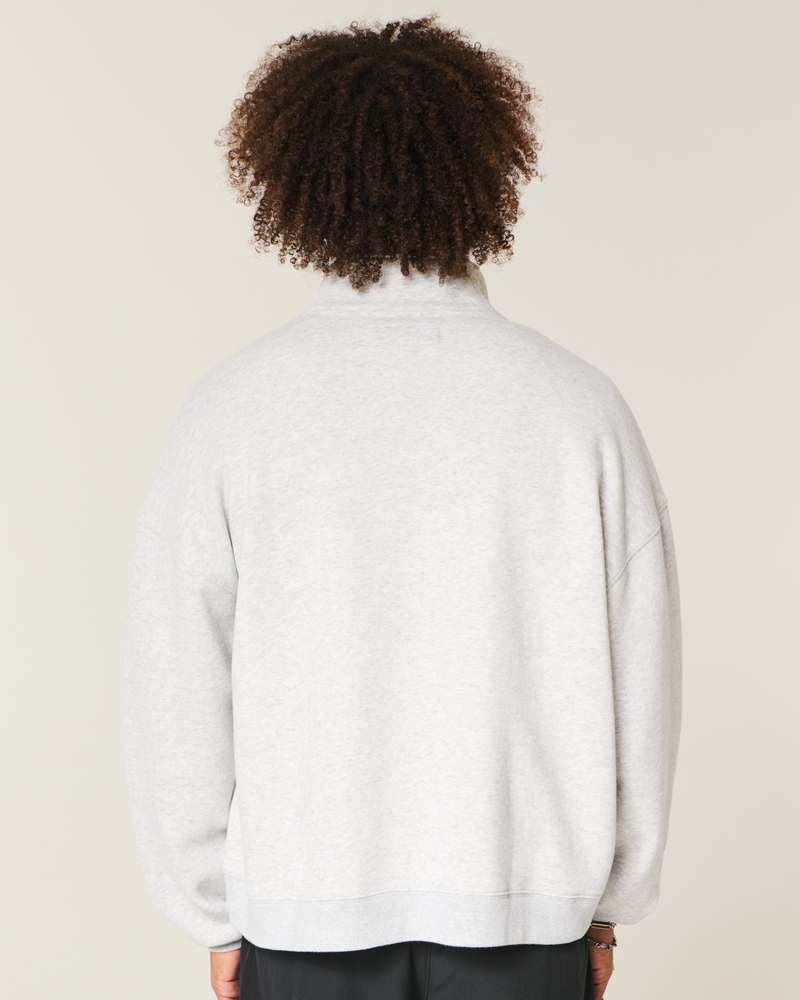 Rectangle Fit Quarter-Zip Sweatshirt
