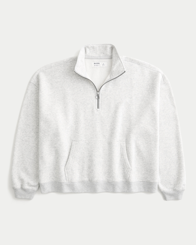 Rectangle Fit Quarter-Zip Sweatshirt