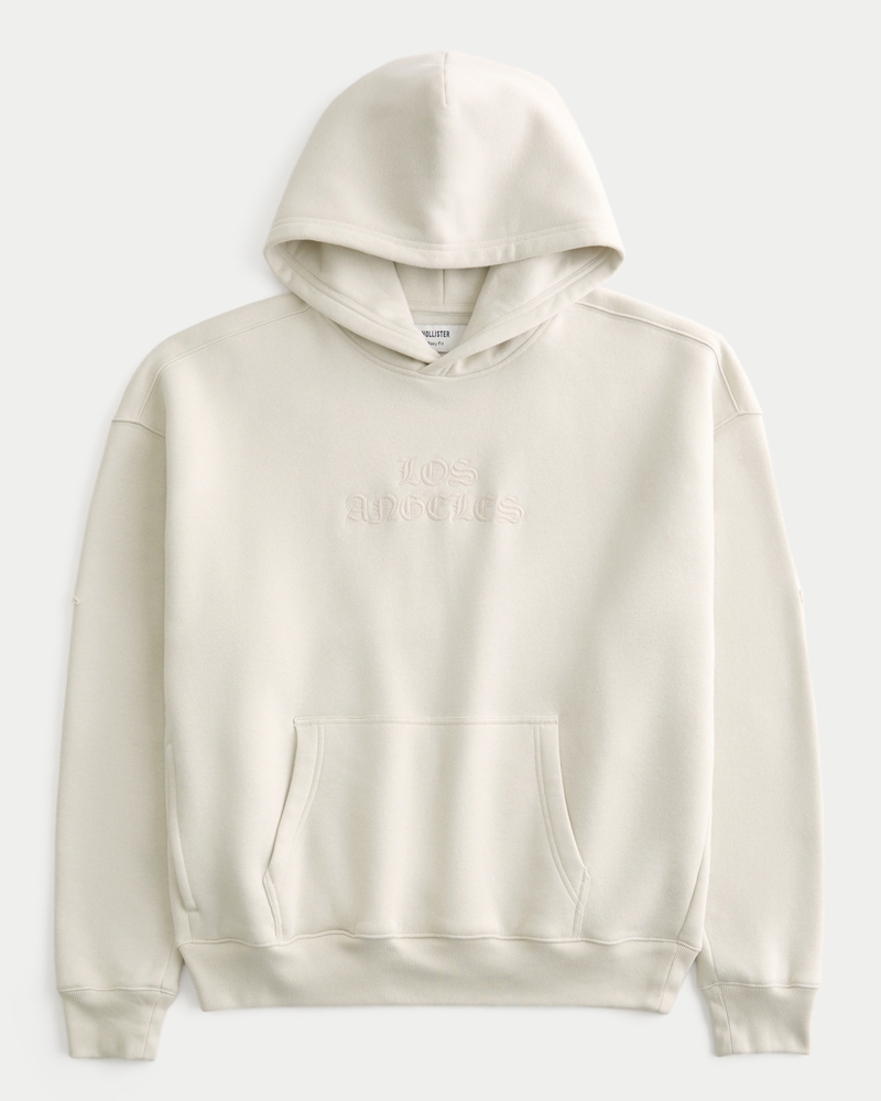 Boxy Los Angeles California Graphic Hoodie
