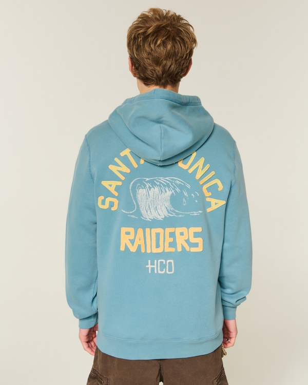 Vault Release Logo Graphic Hoodie, Washed Turquoise view 2