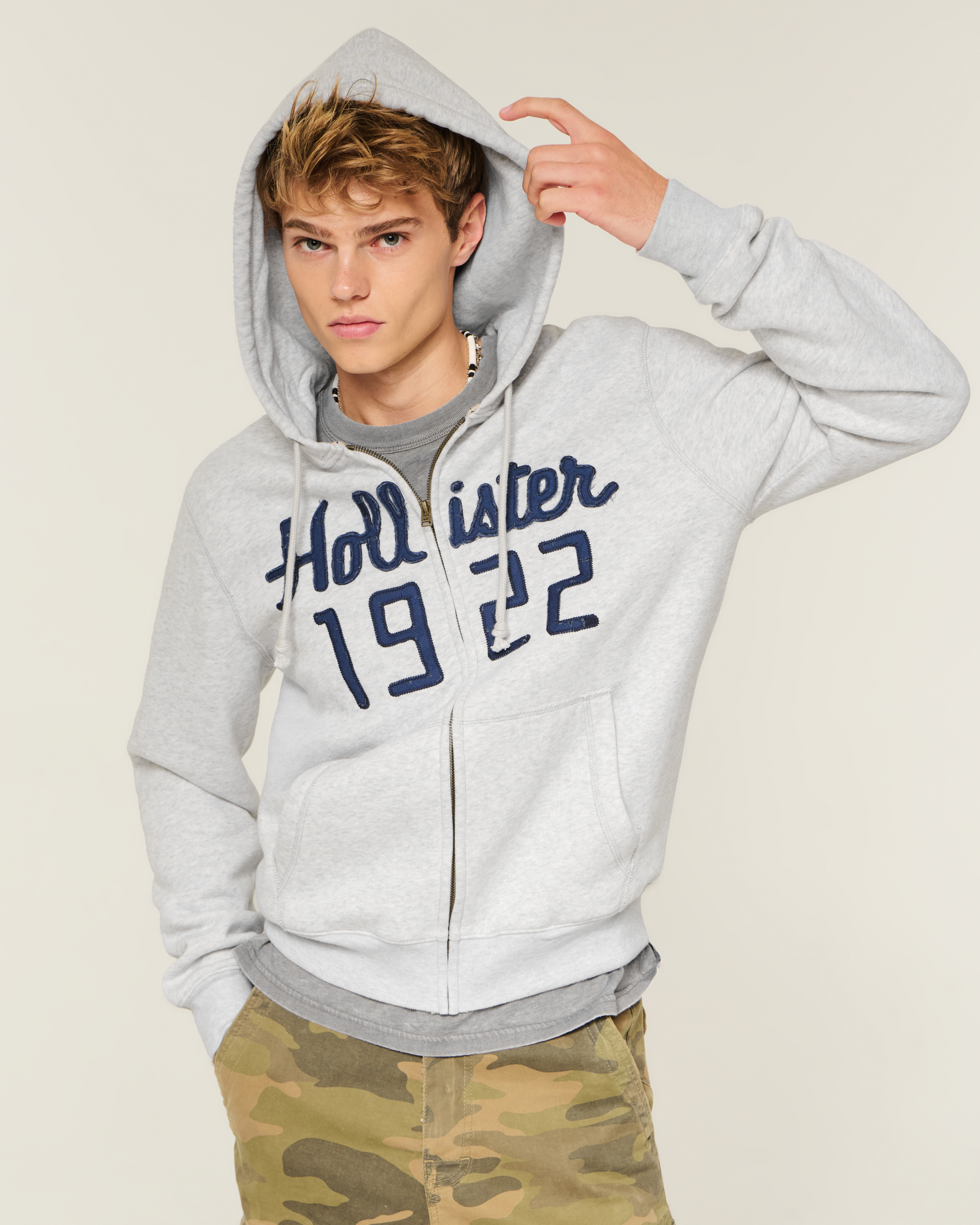 Vault Release Zip-Up Logo Graphic Hoodie