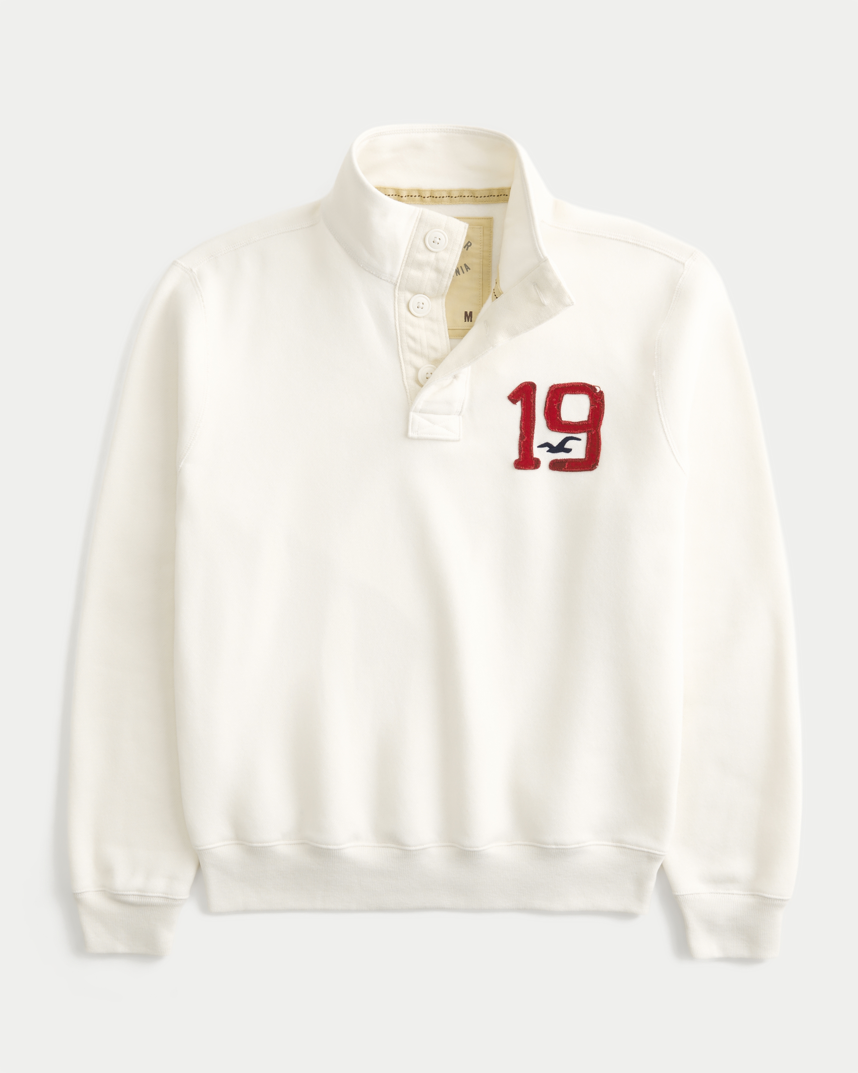 Vault Release Fleece Logo Graphic Henley