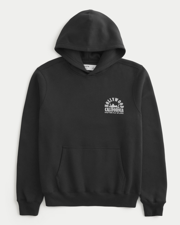 Boxy Hollywood Graphic Hoodie