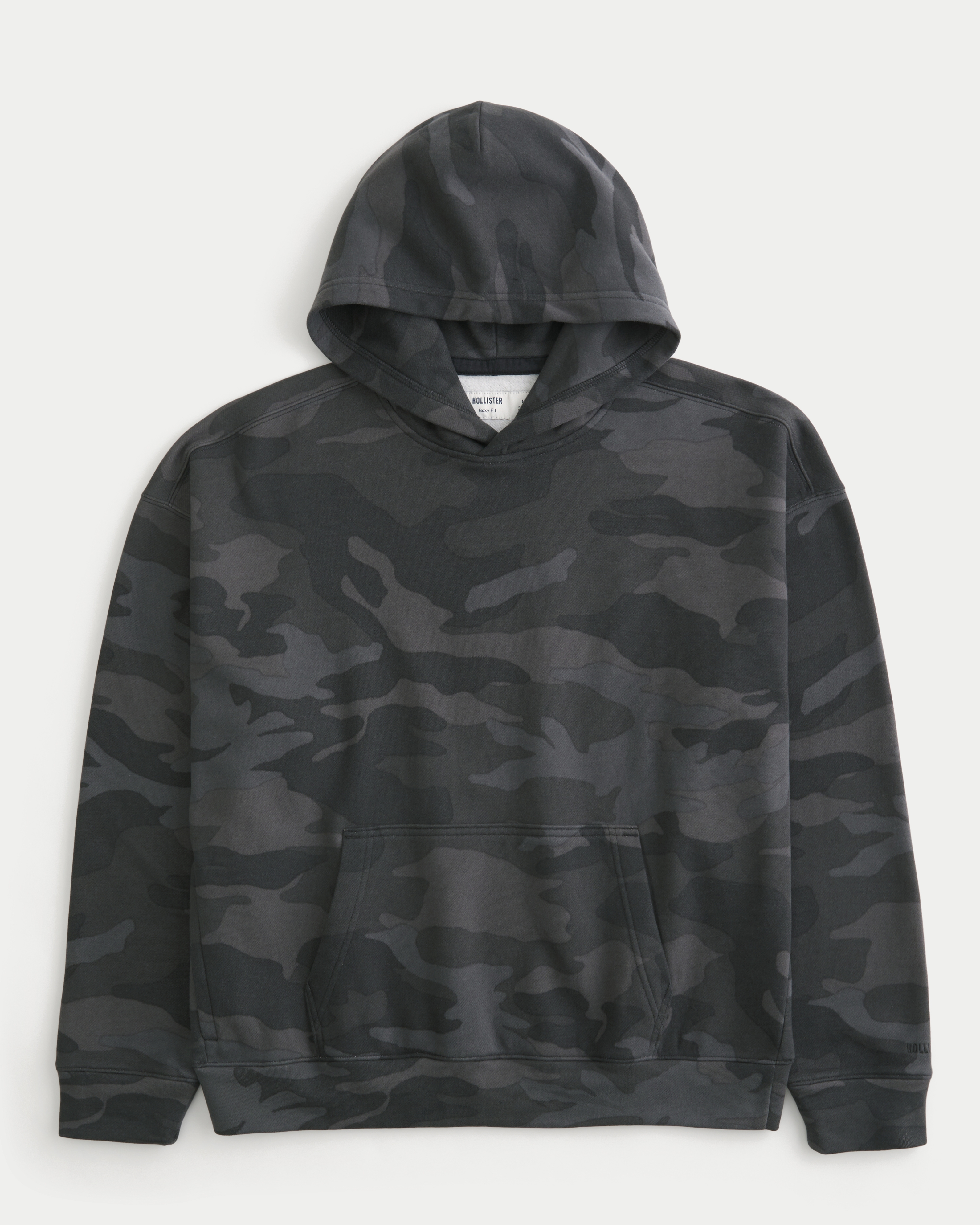 Boxy Snakeskin Print Hoodie