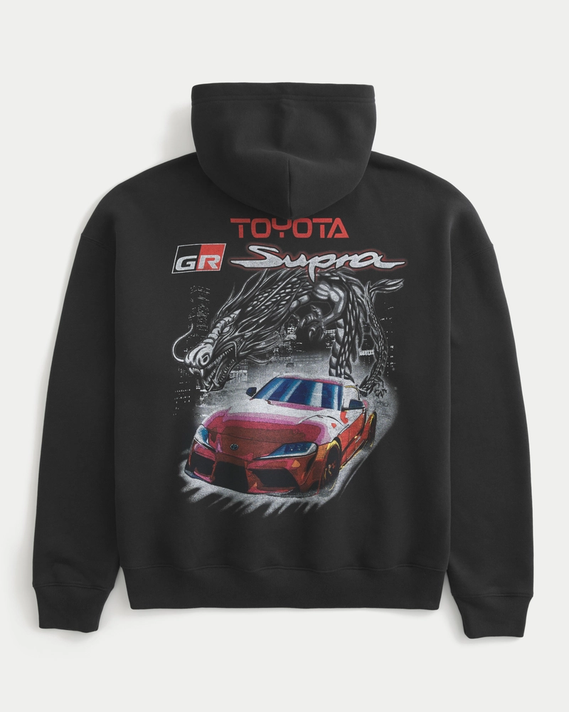 Boxy Toyota Supra Graphic Hoodie
