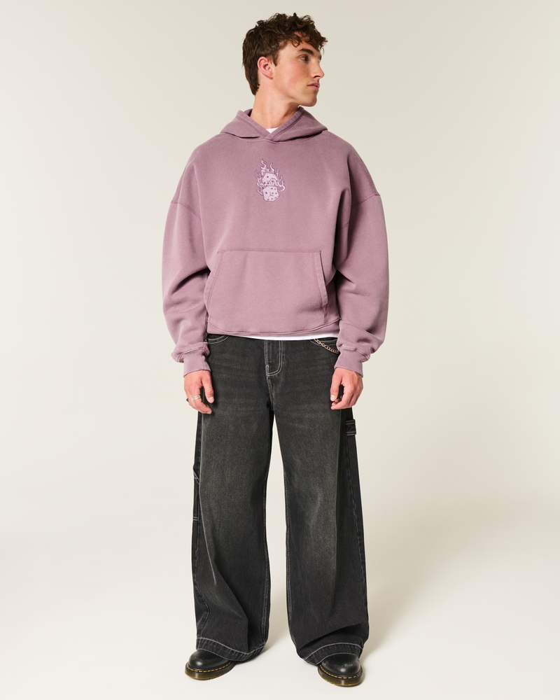 Baggy Cinch Dice Graphic Hoodie
