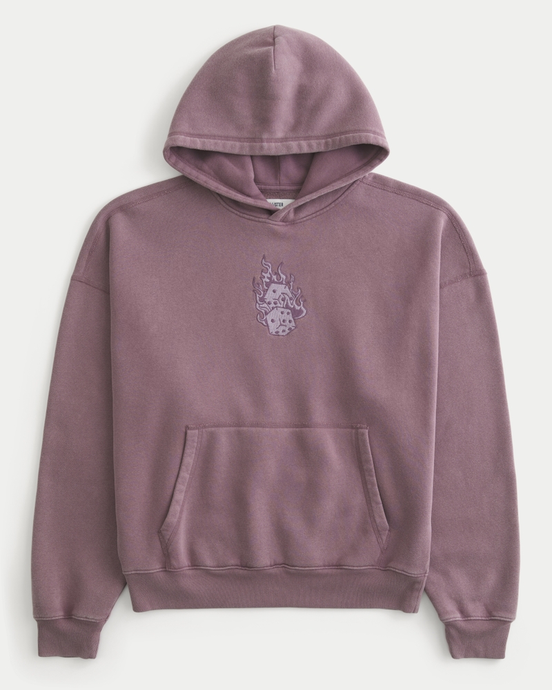 Baggy Cinch Dice Graphic Hoodie