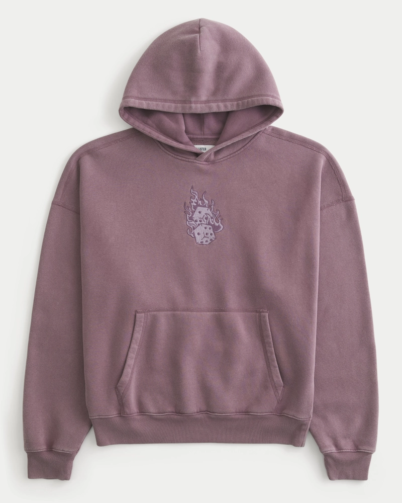 Baggy Cinch Dice Graphic Hoodie