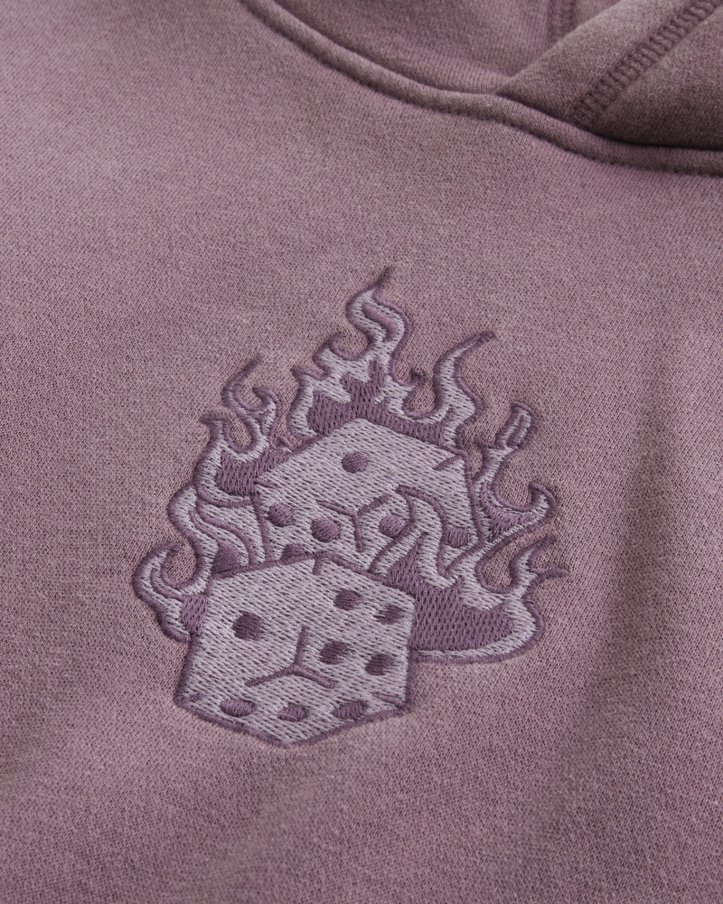 Baggy Cinch Dice Graphic Hoodie