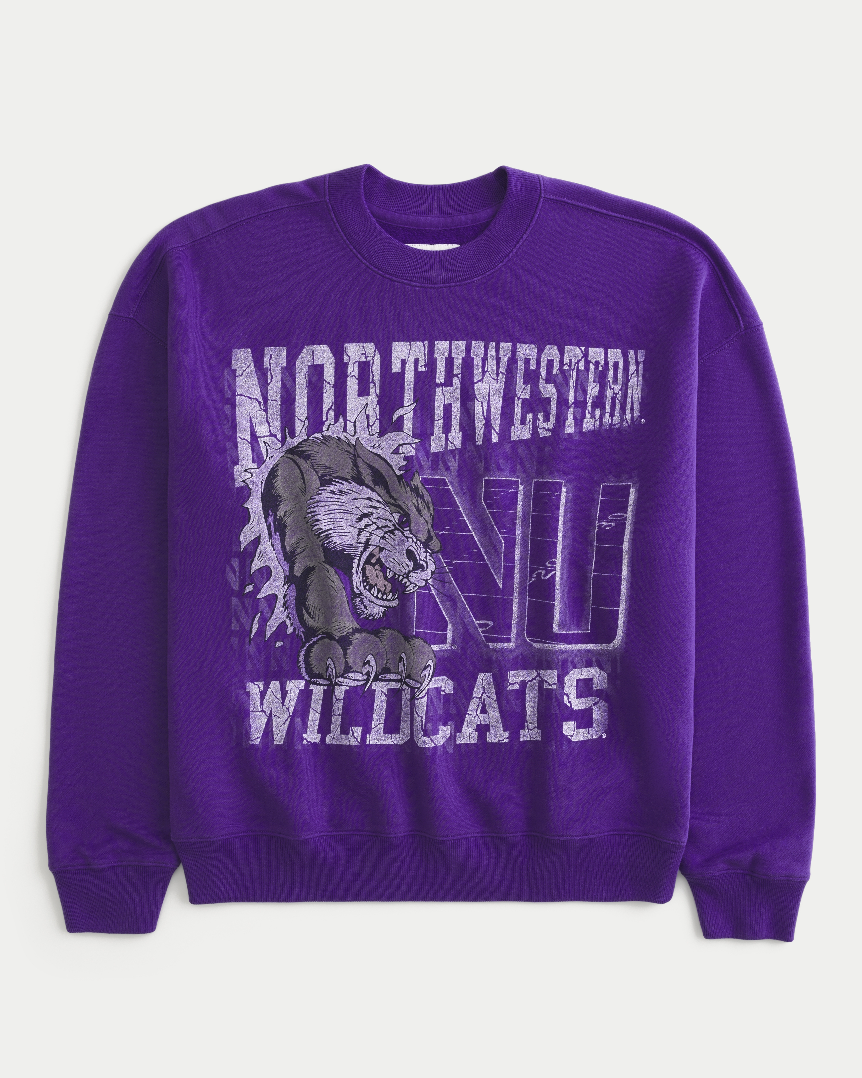 Northwestern Wildcats Graphic Crew Sweatshirt