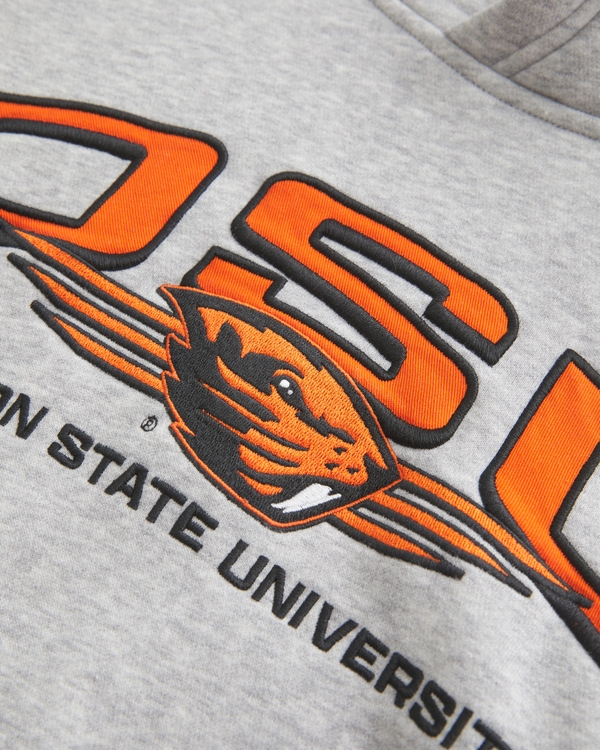 Oregon State University Graphic Hoodie, Heather Grey view 2
