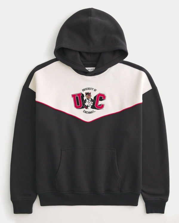 University of Cincinnati Graphic Hoodie, Faded Black view 1