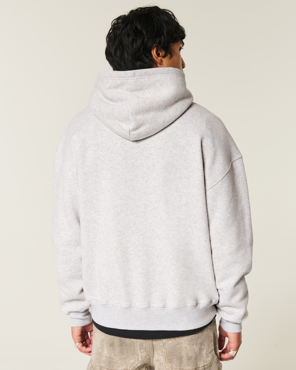 Boxy Hoodie, Light Heather Gray view 2