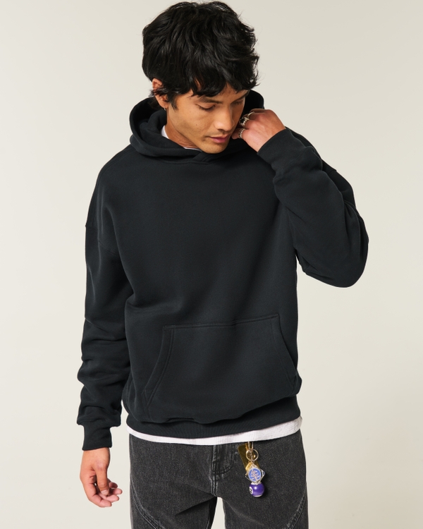 Boxy Hoodie, Black view 1